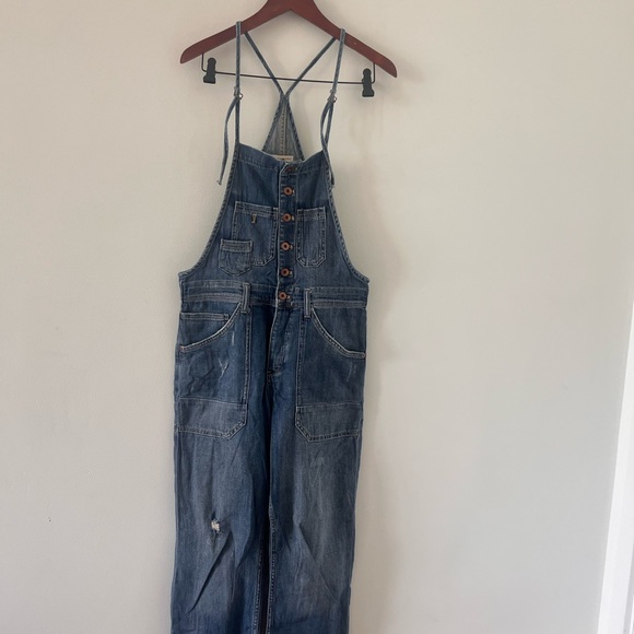 Pilcro and the Letterpress Denim - Pilcro and the Letterpress Blue Denim Overalls